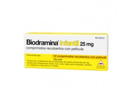 Imagen del producto Biodramina infantil 12 comprimidos
